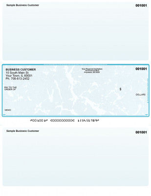 Teal Marble Middle Laser Checks | LMC-TLM
