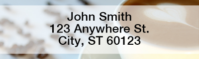 Cup of Joe Rectangle Address Labels | LRFOD-55