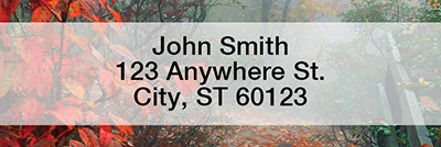 Dreary Fall Days Rectangle Address Labels | LRFUN-71