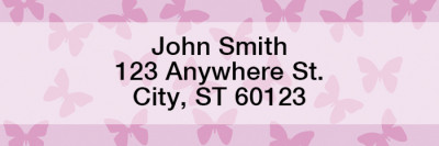 Butterflies Rectangle Address Labels | LRGEO-04