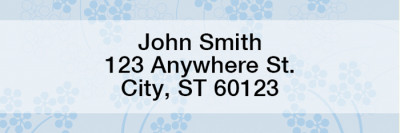 Soft Vines Rectangle Address Labels | LRGEO-12