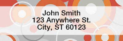 Stylish Patterns Rectangle Address Labels | LRGEO-14