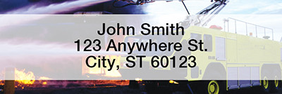 Fire Fighters Rectangle Address Labels | LRPRO-01