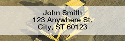 Earth Movers Rectangle Address Labels | LRPRO-43