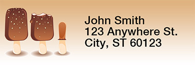 Ice Cream Rectangle Address Labels | LRRFOD-54