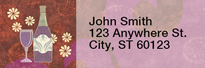 Happy Hour Rectangle Address Labels | LRRFOD-68