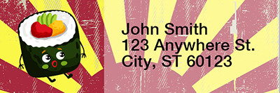Sushi Time! Address Labels | LRRFOD-69