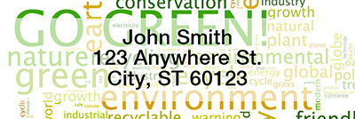 Environmental Awareness Rectangle Address Labels | LRRIB-15