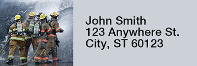 Firefighter Rectangle Address Labels | LRRPRO-45