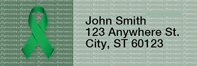 Depression Awareness Ribbon Rectangle Address Labels | LRRRIB-12