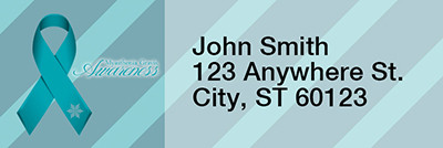 Myasthenia Gravis Awareness Rectangle Address Labels | LRRRIB-28