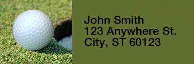 Golf Rectangle Address Labels | LRRSPO-03