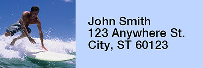 Surfs Up Rectangle Address Labels | LRRSPO-88
