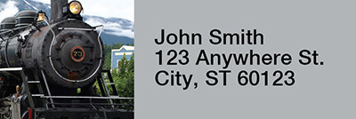 Steam Trains Rectangle Address Labels | LRRTRA-07