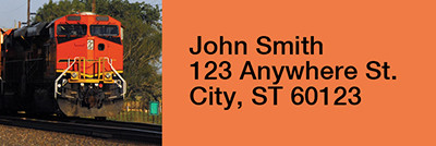 Diesel Trains Rectangle Address Labels | LRRTRA-08