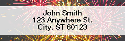Fireworks Rectangle Address Labels | LRSCE-03