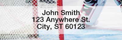 Hockey Rectangle Address Labels | LRSPO-10
