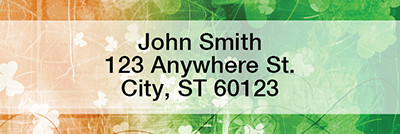 Irish Grunge Rectangle Address Labels | LRTVL-15