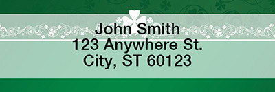 Irish Border Rectangle Address Labels | LRTVL-17