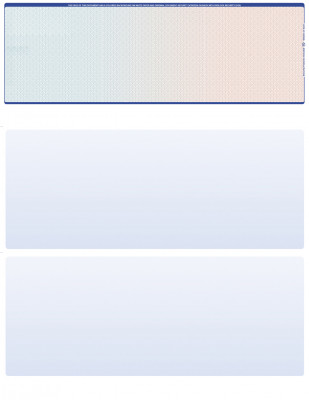Blue Red Blank Top Laser Checks | LTC-BLA-BR
