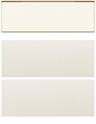 Tan Safety Blank Top Laser Checks | LTC-BLA-TS
