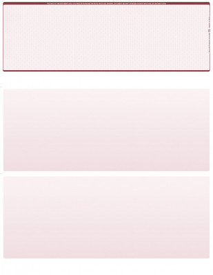 Burgundy Safety Blank Top Laser Checks | LTC-BLA-US
