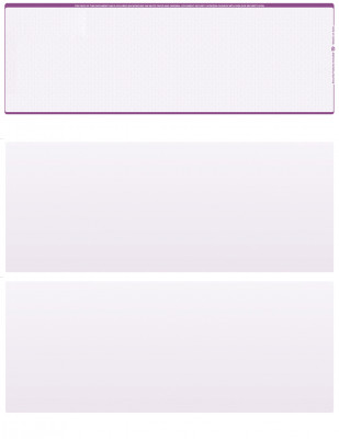Violet Safety Blank Top Laser Checks | LTC-BLA-VS