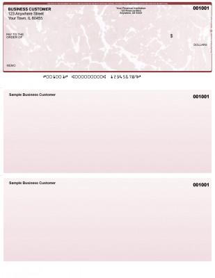 Burgundy Marble Top Laser Checks | LTC-UM