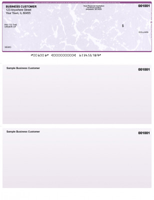 Violet Marble Top Laser Checks | LTC-VM