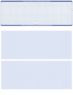 Blue Safety Blank High Security Top Laser Checks | LTCHS-BLA-BS