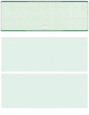 Green Safety Blank High Security Top Laser Checks | LTCHS-BLA-GS