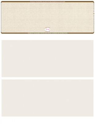 Tan Safety Blank High Security Top Laser Checks | LTCHS-BLA-OS