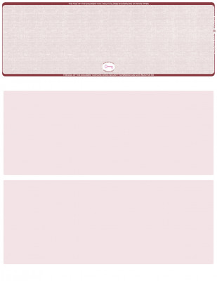 Burgundy Safety Blank High Security Top Laser Checks | LTCHS-BLA-US