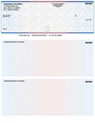Blue Red High Security Top Laser Checks | LTCHS-BR