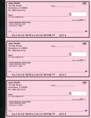 Pink Safety Secretary  Deskbook Checks | SDB-PS