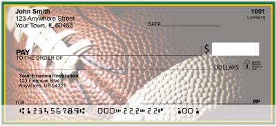 Green & Gold Football Team Personal Checks | SPT-02