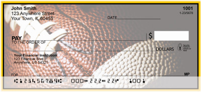 Black & Gold Football Team Personal Checks | SPT-06