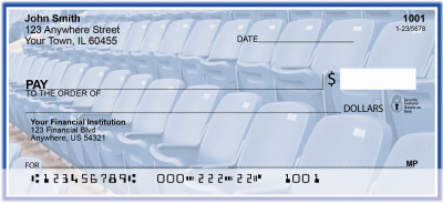 Blue & White Football Team Personal Checks | SPT-08