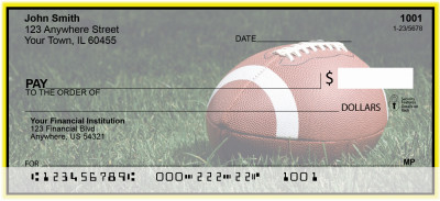 Yellow & Black Football Team Personal Checks | SPT-09