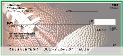 Green & White Football Team Personal Checks | SPT-10