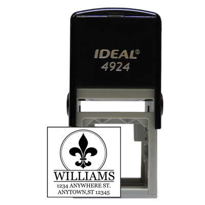 Designer Fluer D'Elise Square Stamp | STA-LAS-DS03