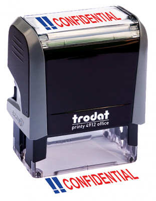 ''Confidential'' Message Stamp  | STA-TRO-CON