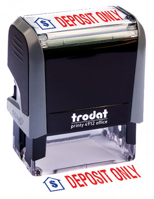 ''Deposit Only'' Message Stamp | STA-TRO-DEP