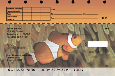 Tropical Fish Top Stub Personal Checks | TSANI-01