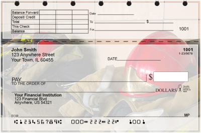 Firefighting Equipment Top Stub Personal Checks | TSPRO-51