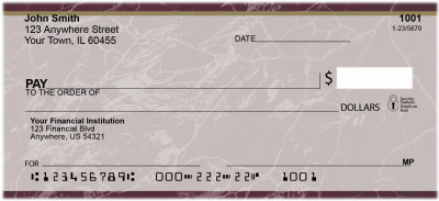Burgundy Marble Checks | VAL-022