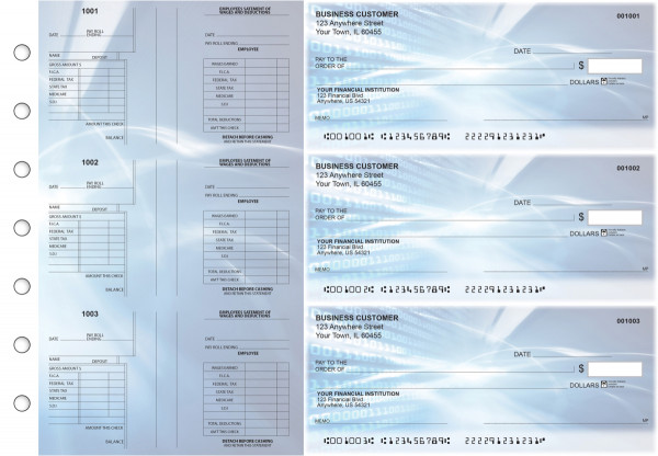 Digital Multi-Purpose Salary Voucher Business Checks | BU3-7CDS15-MPS