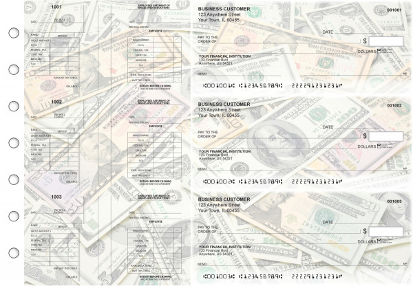 Money Multi-Purpose Salary Voucher Business Checks | BU3-7CDS31-MPS