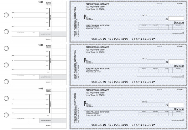 Blue Safety Invoice Business Checks | BU3-BLU01-INV