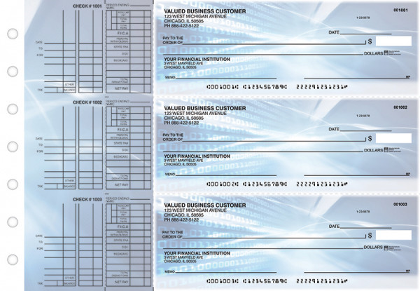 Digital Multi Purpose Designer Business Checks | BU3-CDS15-DEP